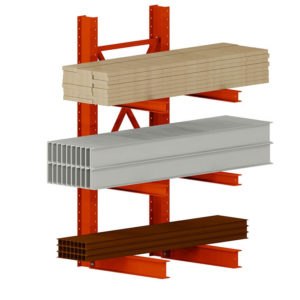 Light Duty Single Sided Cantilever Rack Upright