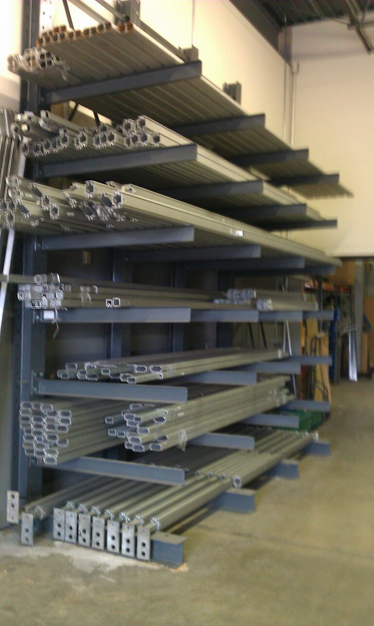 Used Cantilever Rack System6 Arm Levels 48” O.C. Cantilever Racks