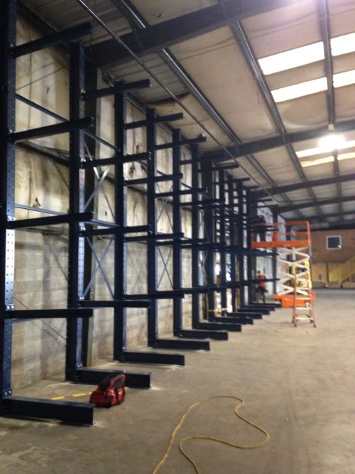Used Cantilever Rack System-4 Arm Levels 48” O.C.