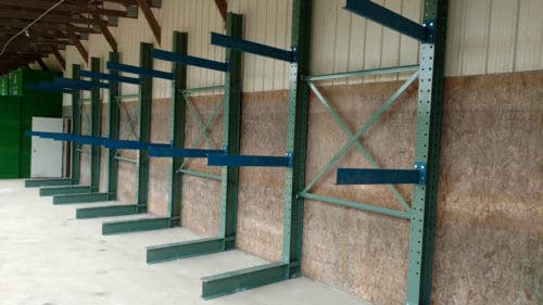 Used Cantilever Rack System-2 Arm Levels 96” O.C.