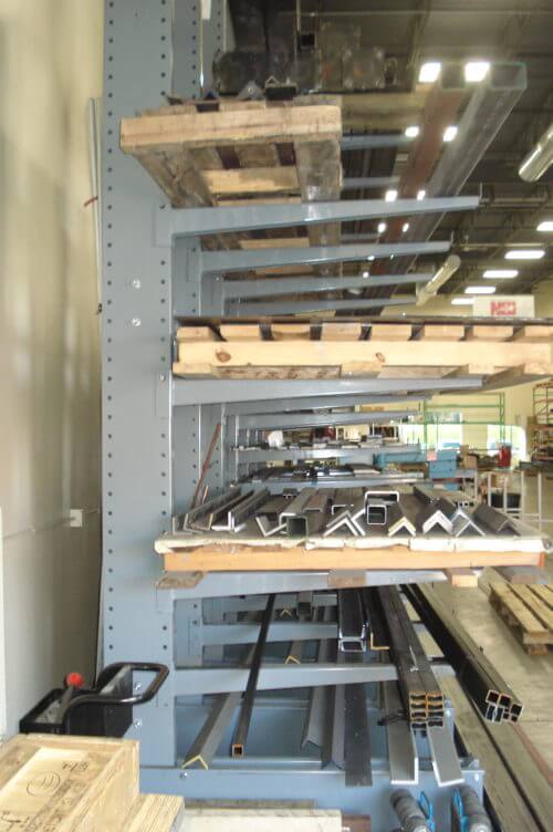 Used Cantilever Rack System-5 Arm Levels 36” O.C.